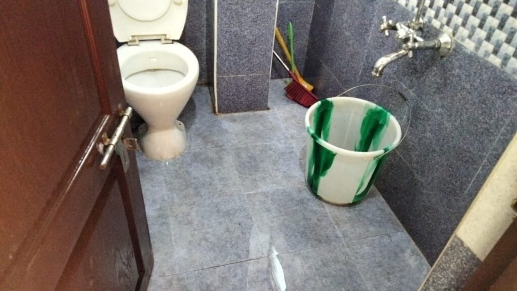 Toilet after cleaning